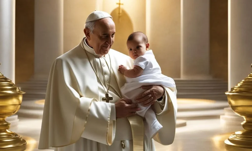 A fé é um presente para celebrar, diz o Papa ao batizar bebês