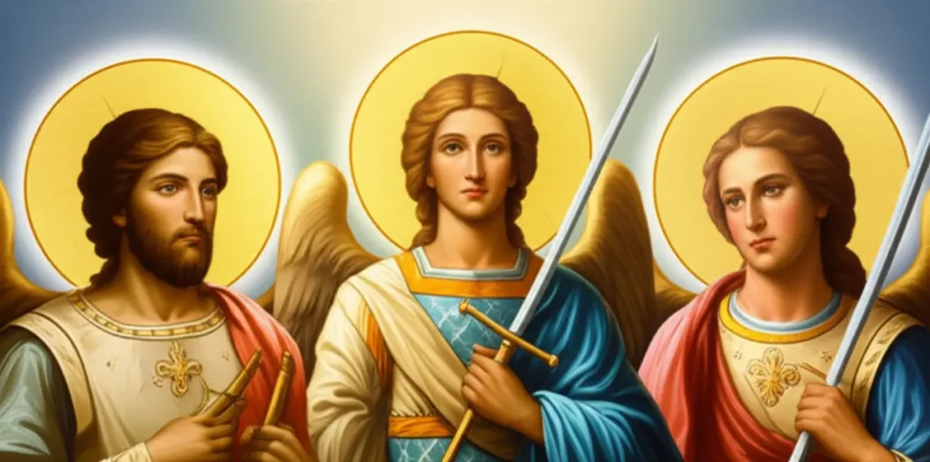 Santos Arcanjos Miguel, Gabriel e Rafael